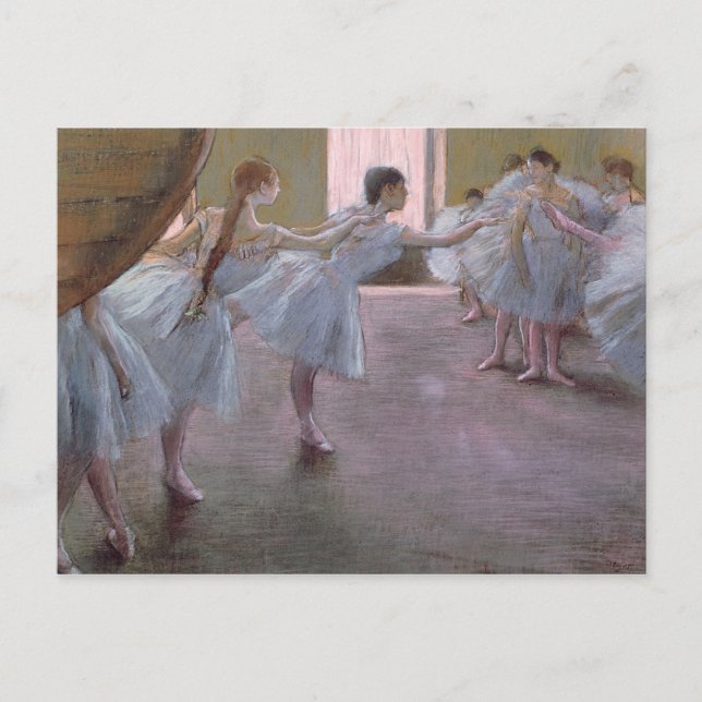 Edgar Degas | Dansar vid Rehearsal, 1875-1877 Vykort (Framsida)