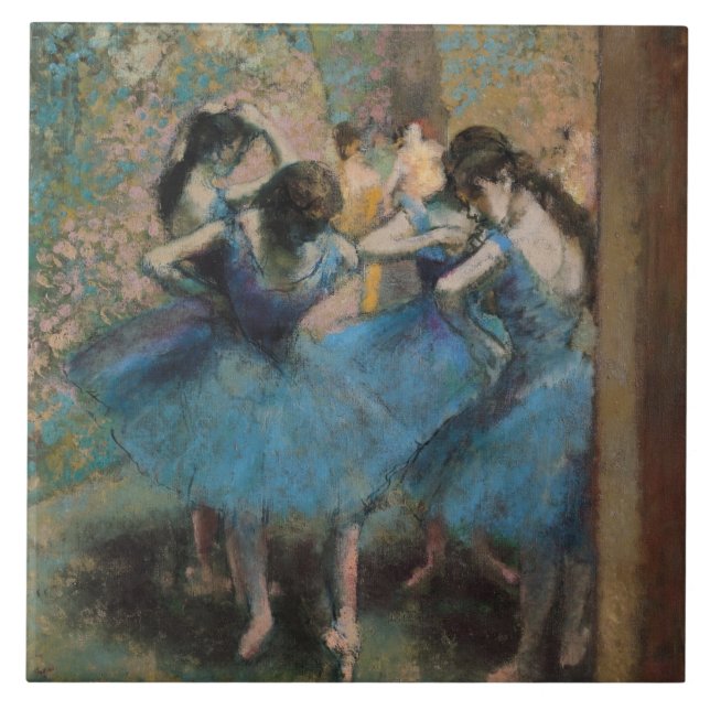 Edgar Degas | dansare i blått, 1890 Kakelplatta (Framsidan)