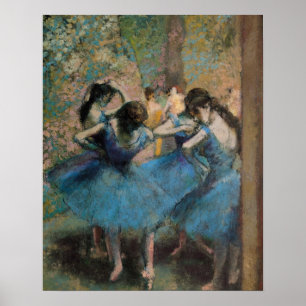 Edgar Degas dansare i blått, 1890 Poster