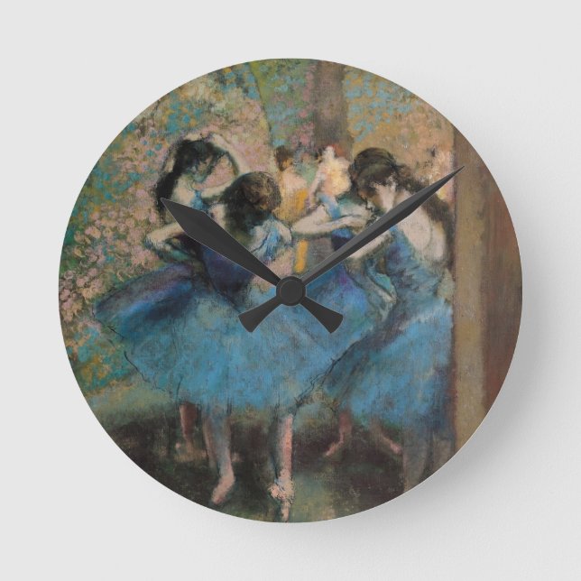 Edgar Degas | dansare i blått, 1890 Rund Klocka (Framsida)