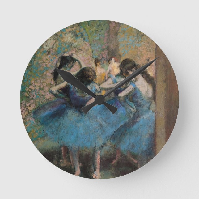 Edgar Degas | dansare i blått, 1890 Rund Klocka (Framsida)