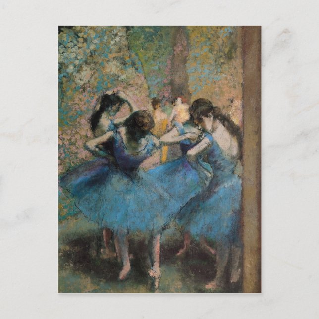 Edgar Degas | Dansare i blått, 1890 Vykort (Framsida)