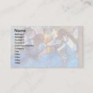 Edgar Degas - Dansare i blått - Balettdansälskare Visitkort