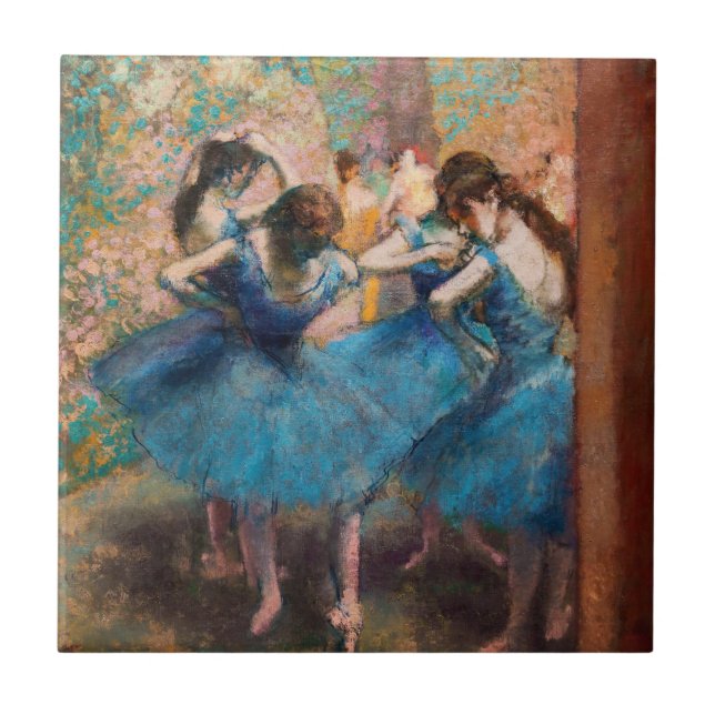 Edgar Degas - Dansare i blått Kakelplatta (Framsidan)