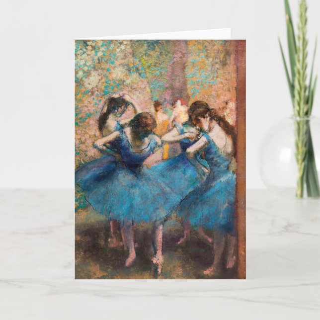 Edgar Degas - Dansare i blått Kort (Framsida)