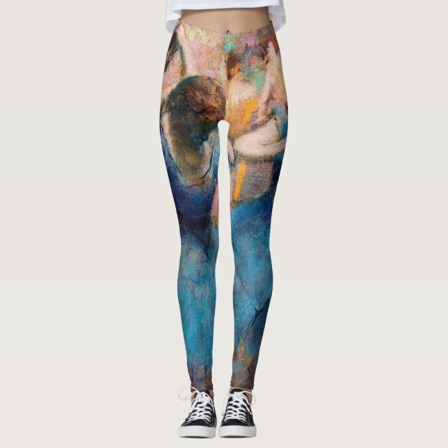 Edgar Degas - Dansare i blått Leggings (Framsida)