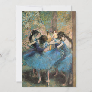 Edgar Degas - dansare i blått Tack Kort