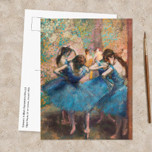 Edgar Degas - Dansare i blått Vykort