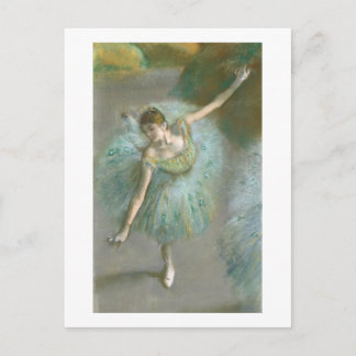 Edgar Degas | Dansare i grönt | Ny adress Meddelande Vykort