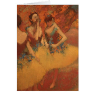 Edgar Degas   dansare i gula kjolar OBS Kort