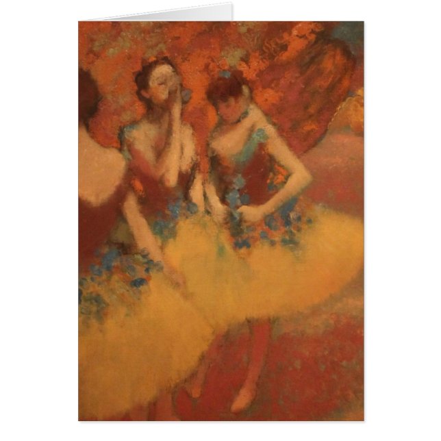 Edgar Degas | dansare i gula kjolar OBS Kort (Framsidan)