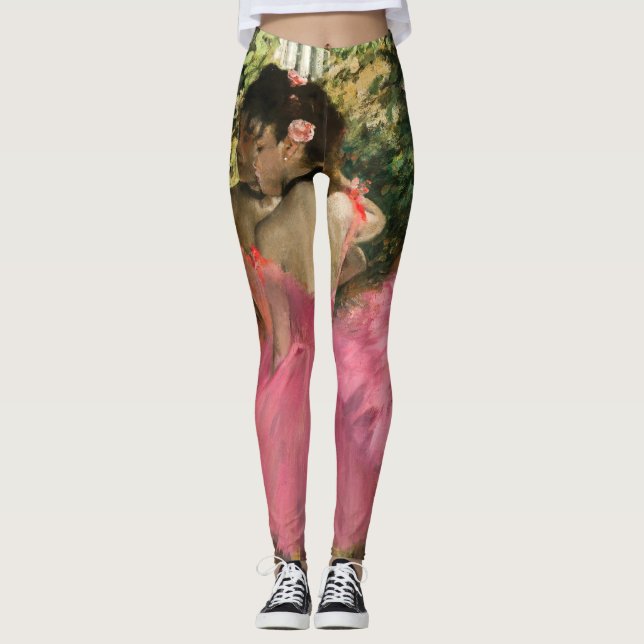 Edgar Degas - Dansare i rosa Leggings (Framsida)