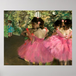 Edgar Degas - Dansare i rosa Poster