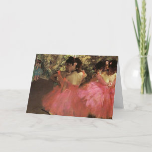 Edgar Degas - dansare i rosor Helgkort