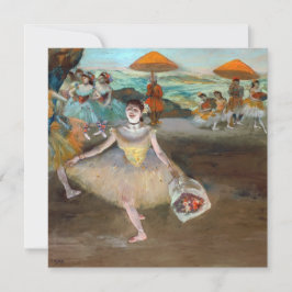 Edgar Degas - Dansare med bukett, bockar på scenen Tack Kort