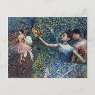 Edgar Degas - dansare med Tambourine Helg Vykort