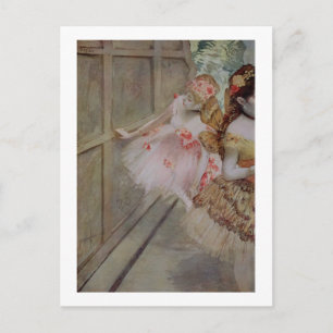 Edgar Degas Dansare mot kuliss, c.1880 Vykort