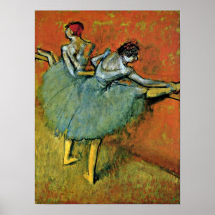 Edgar Degas - dansare på barren Poster