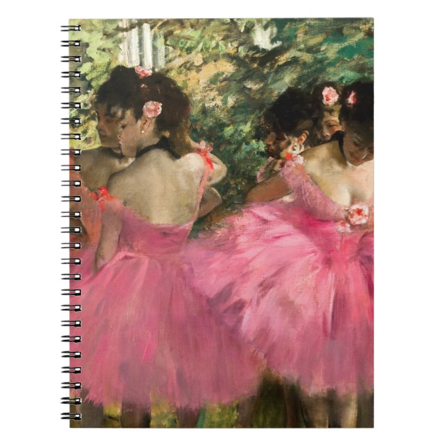 Edgar Degas - dansare på rosa Anteckningsbok (Framsidan)