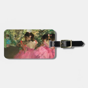 Edgar Degas - dansare på rosa Bagagebricka