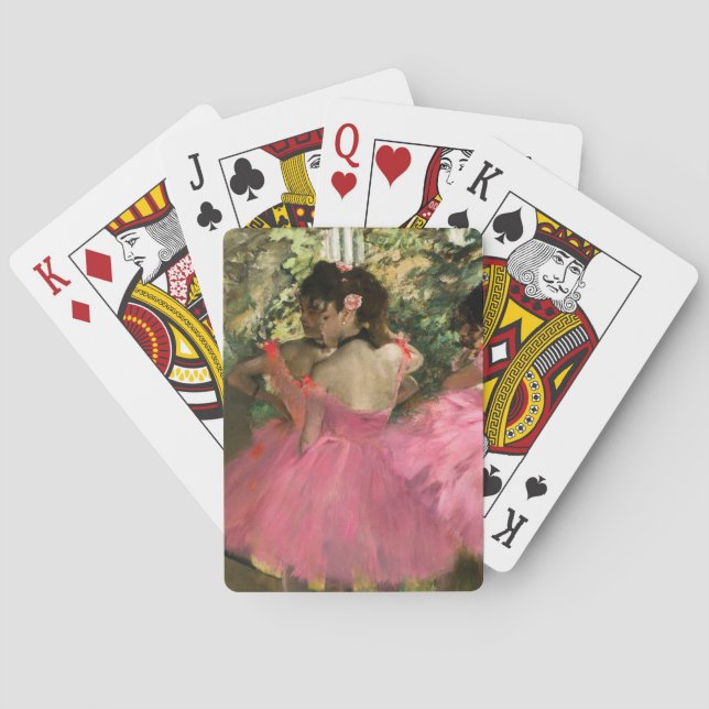 Edgar Degas - dansare på rosa Casinokort (Baksidan)