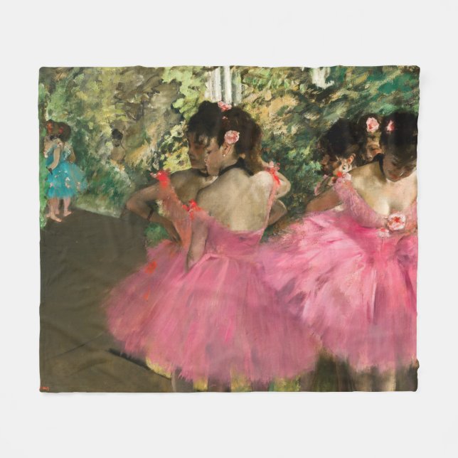 Edgar Degas - dansare på rosa Fleecefilt (Framsidan (Horisontell))