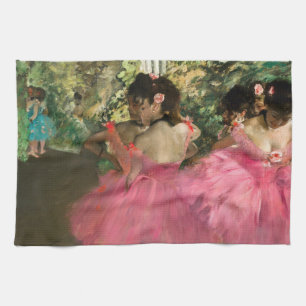Edgar Degas - dansare på rosa Kökshandduk