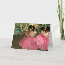 Edgar Degas - dansare på rosa Kort