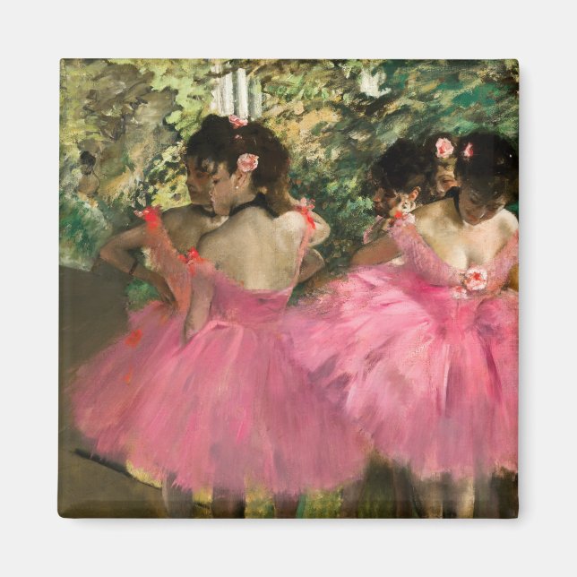 Edgar Degas - dansare på rosa Magnet (Framsidan)