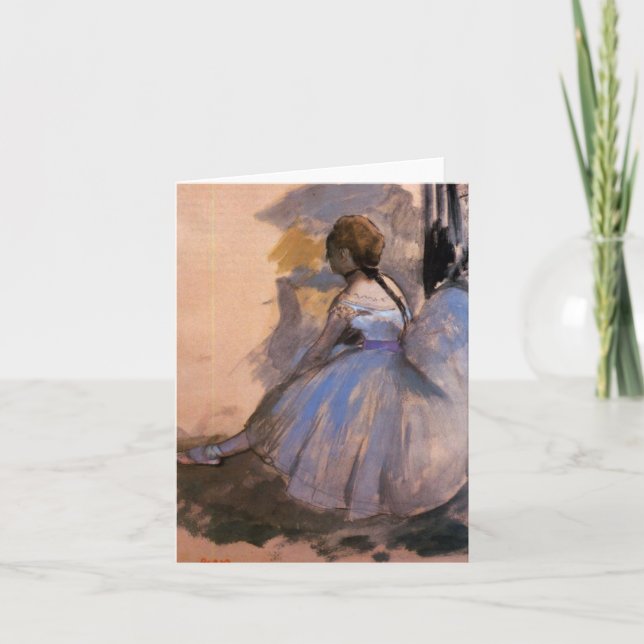 Edgar Degas "dansare placerat" TOMT noterar kortet Kort (Framsida)