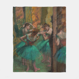 Edgar Degas - dansare, Rosa och Grönt Fleecefilt