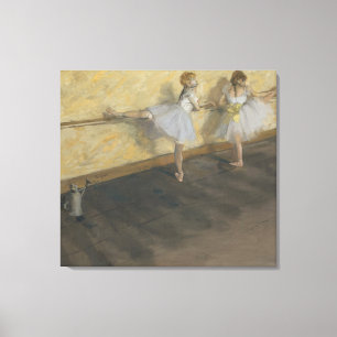 Edgar Degas dansare som är praktiseras på barr Canvastryck