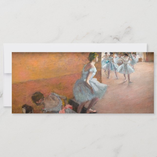 Edgar Degas - dansare som klättrar i trappor Inbjudningar (Framsida)