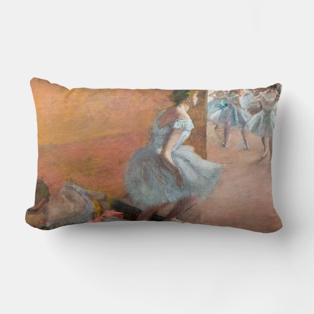 Edgar Degas - dansare som klättrar i trappor Lumbarkudde (Framsida)