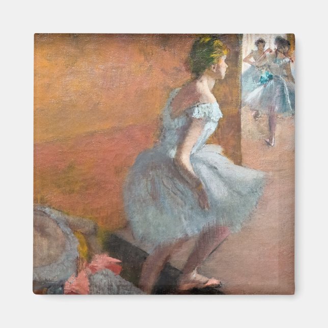 Edgar Degas - dansare som klättrar i trappor Magnet (Framsidan)