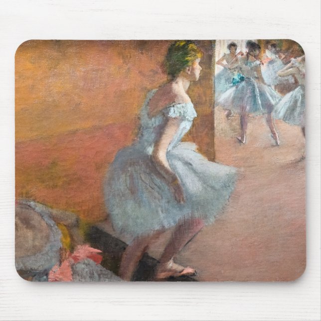 Edgar Degas - dansare som klättrar i trappor Musmatta (Framsidan)
