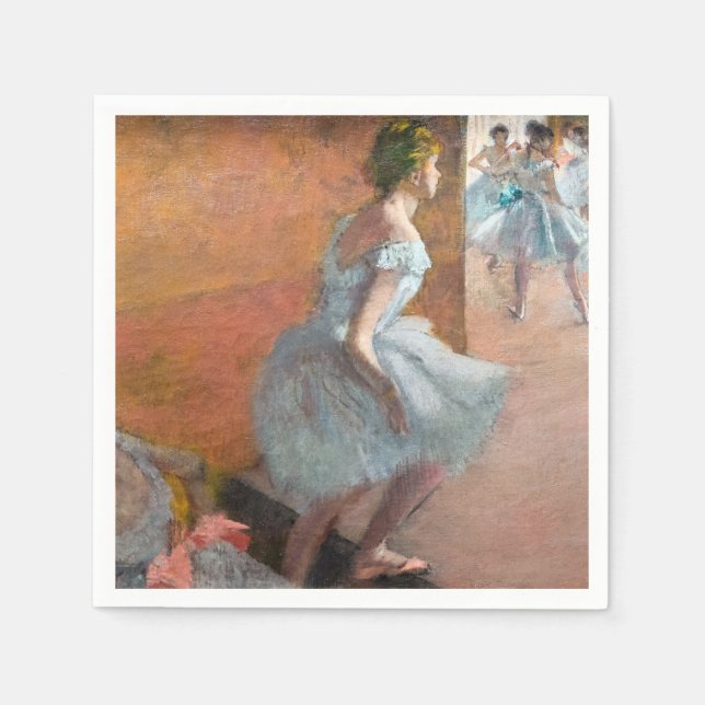 Edgar Degas - dansare som klättrar i trappor Pappersservett (Framsidan)