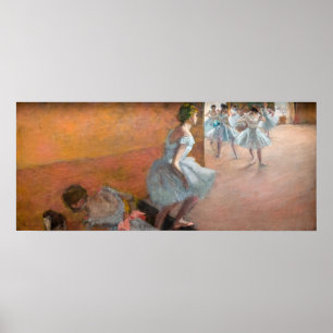Edgar Degas - dansare som klättrar i trappor Poster