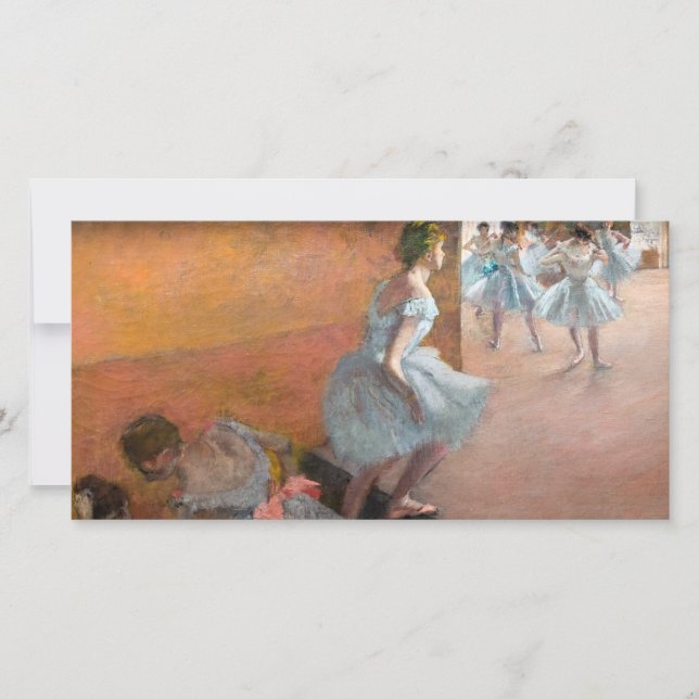 Edgar Degas - dansare som klättrar i trappor Tack Kort (Framsida)