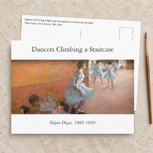Edgar Degas - Dansare som klättrar uppför en trapp Vykort