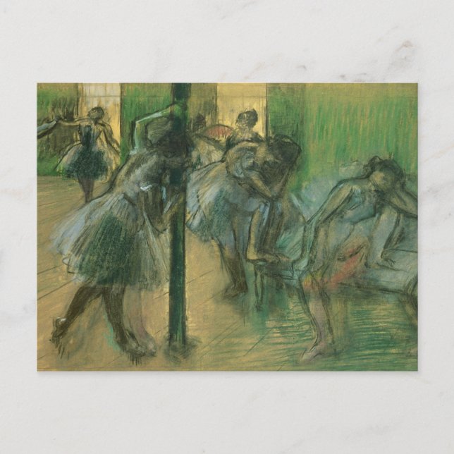 Edgar Degas | Dansare som repeterar Vykort (Framsida)