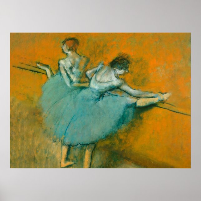 Edgar Degas Dansare vid barr painting konstverk Poster (Framsidan)