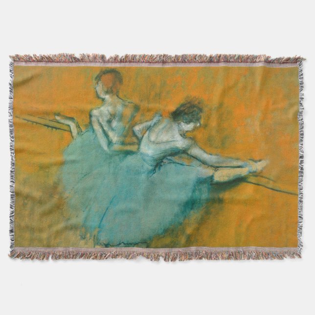 Edgar Degas Dansare vid barr Print: Balettkonst Filt (Framsidan)