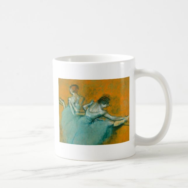 Edgar Degas Dansare vid barr Print: Balettkonst Kaffemugg (Höger)