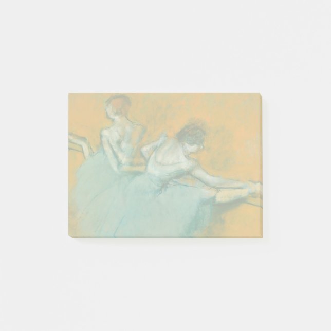 Edgar Degas Dansare vid barr Print: Balettkonst Post-it Block (Framsida)