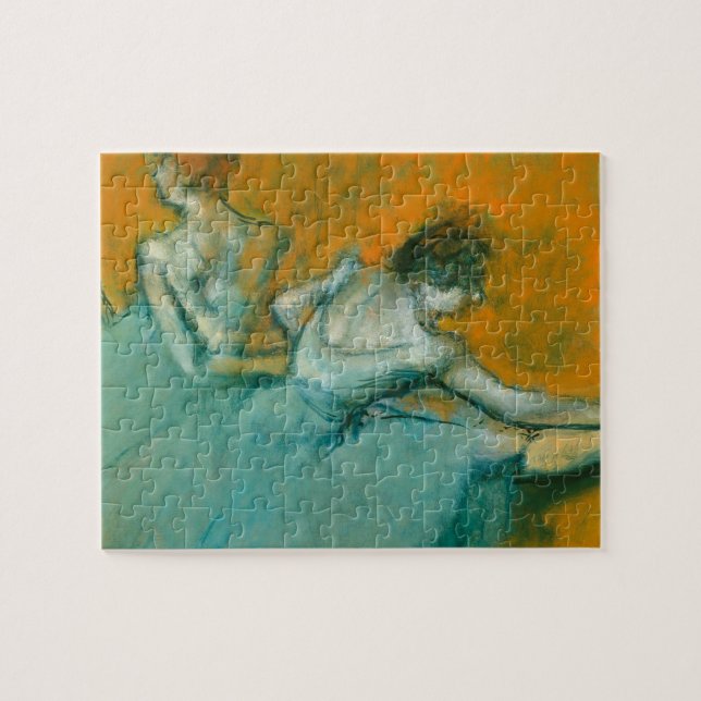 Edgar Degas Dansare vid barr Print: Balettkonst Pussel (Horisontell)