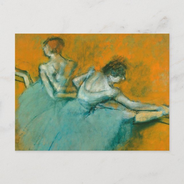 Edgar Degas Dansare vid barr Print: Balettkonst Vykort (Framsida)