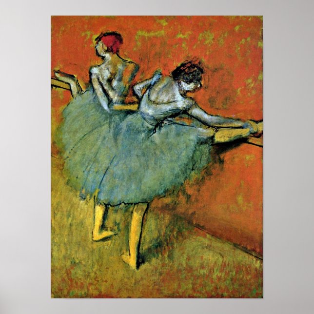 Edgar Degas - dansare vid barren Poster (Framsidan)