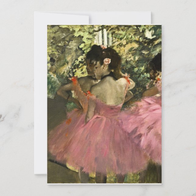 Edgar Degas - dansare vid Rosa Inbjudningar (Framsida)