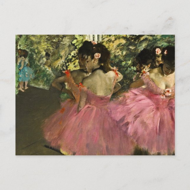 Edgar Degas - dansare vid Rosa Vykort (Framsida)